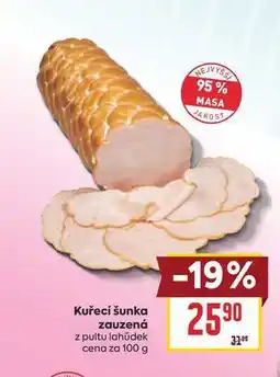 Billa Kuřecí šunka zauzená z pultu lahůdek cena za nabídka