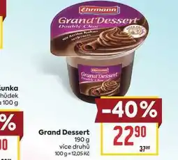 Billa Grand Dessert nabídka