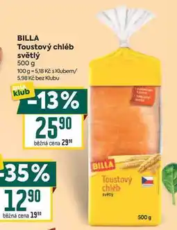 Billa BILLA Toustový chléb světlý nabídka