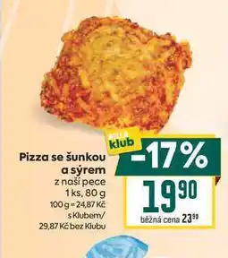 Billa Pizza se šunkou a sýrem z naší pece 1 ks nabídka