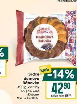 Billa Srdce domova Bábovka nabídka