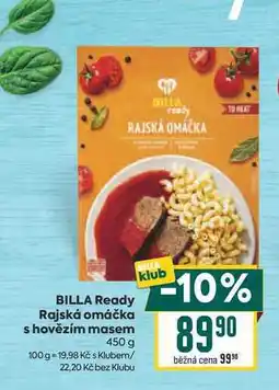 Billa BILLA Ready Rajská omáčka s hovězím masem nabídka