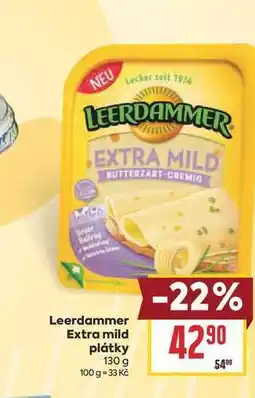 Billa Leerdammer Extra mild plátky nabídka