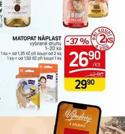 Flop MATOPAT NÁPLAST vybrané druhy 1-20 ks nabídka