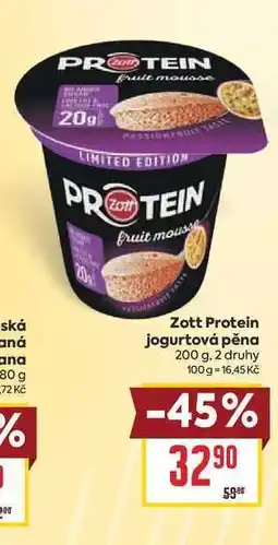 Billa Zott Protein jogurtová pěna nabídka
