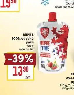 Billa REPRE 100% ovocné pyré nabídka