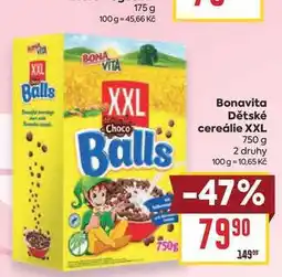Billa Bonavita Dětské cereálie XXL nabídka