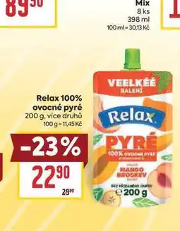Billa Relax 100% ovocné pyré nabídka