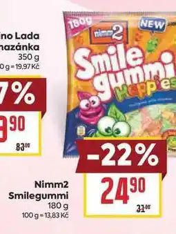 Billa Nimm2 Smilegummi nabídka