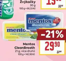 Billa Mentos CleanBreath nabídka