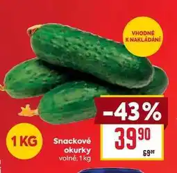 Billa Snackové okurky volné nabídka