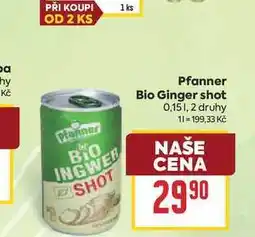 Billa Bio Ginger shot nabídka