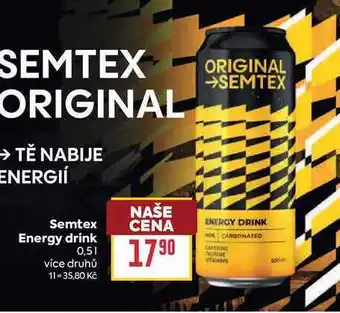 Billa Semtex Energy drink nabídka