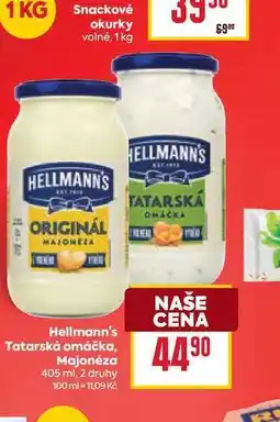 Billa Hellmann's Tatarská omáčka, Majonéza nabídka