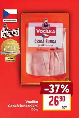 Billa Vocilka Česká šunka 92% nabídka