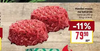 Billa Hovězí maso na tatarák cena za nabídka