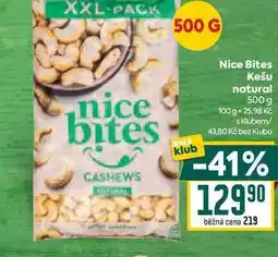 Billa Nice Bites Kešu natural nabídka