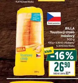 Billa BILLA Toustový chléb máslový nabídka