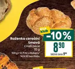 Billa Raženka cereální tmavá z naší pece nabídka
