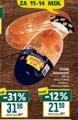 Billa Chléb konzumní nabídka