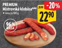 Albert PREMIUM Mistrovská klobása nabídka