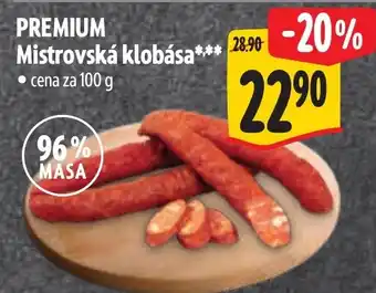 Albert PREMIUM Mistrovská klobása nabídka