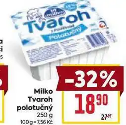 Billa Milko Tvaroh polotučný nabídka