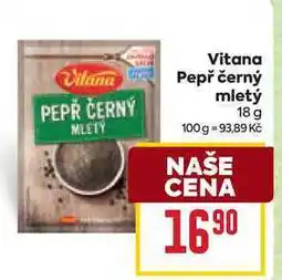 Billa Vitana Pepř černý mletý nabídka