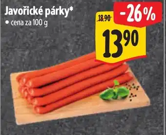 Albert Javořické párky nabídka