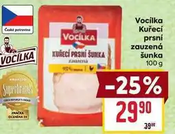 Billa Vocilka Kuřecí prsní zauzlena šunka nabídka