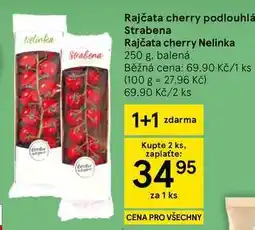 Tesco Rajčata cherry podlouhlá Strabena nabídka
