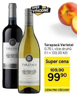 Tesco Tarapacá Varietal, 0,75 l, více druhů nabídka