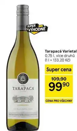 Tesco Tarapacá Varietal, 0.75 l, více druhů nabídka