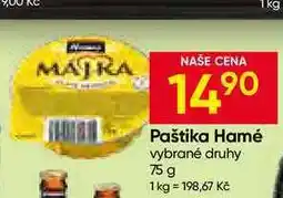 Hruška Hamé Paštika 75g, vybrané druhy nabídka