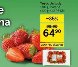 Tesco Tesco Jahody, 500 g, balené nabídka
