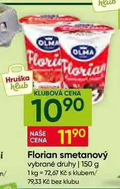 Hruška Florian smetanový vybrané druhy nabídka