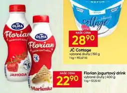 Hruška Florian jogurtový drink vybrané druhy nabídka