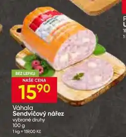 Hruška Váhala Sendvičový nářez vybrané druhy nabídka