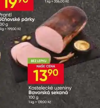 Hruška Kostelecké uzeniny Bavorská sekaná nabídka