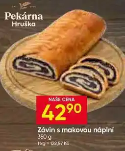 Hruška Závin s makovou náplni nabídka