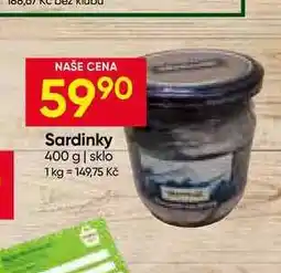 Hruška Sardinky nabídka