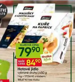 Hruška Hamé Hotové jídlo vybrané druhy nabídka