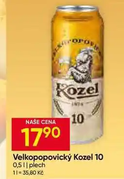 Hruška Velkopopovický Kozel 10 0,5l plech nabídka