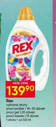 Hruška Rex vybrané druhy prací prášek 18-20 dávek nabídka