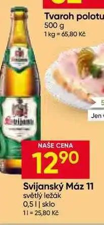 Hruška Svijanský Máz 11 světlý ležák 0,5L sklo nabídka