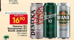 Hruška Braník Jedenáctka pivo ležák světlý 0,5l plech nabídka
