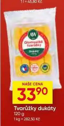 Hruška A.W. Olomoucké tvarůžky DUKÁTY nabídka