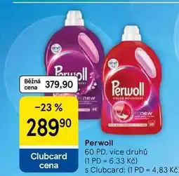 Tesco Perwoll renew, 60 PD, více druhů nabídka