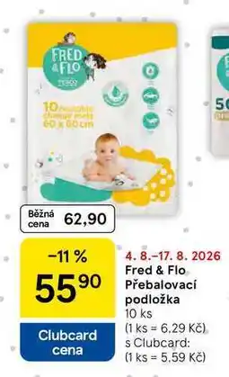Tesco Fred & Flo Přebalovací podložka, 10 ks nabídka