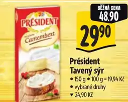 Albert Président Tavený sýr nabídka